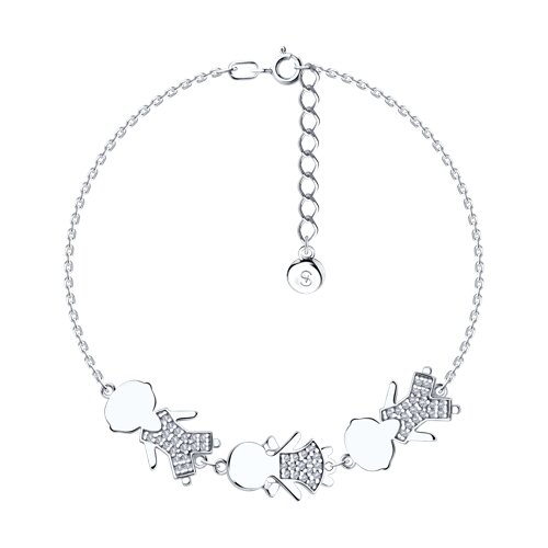 Браслет SOKOLOV - Серебро 925, Фианит (арт. 94051007)