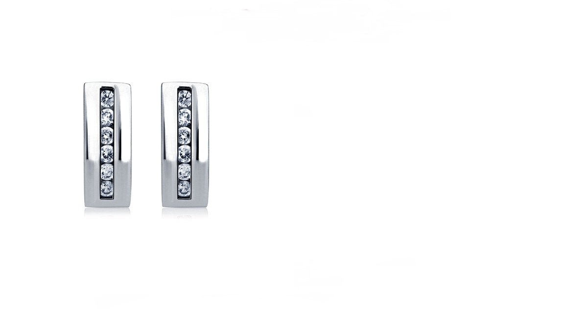 Серьги Platinum Lab. - Платина 950, Бриллиант (арт. ПС-021-04)