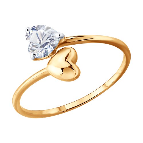 Кольцо SOKOLOV - Золото 585, Фианит (арт. 019918)