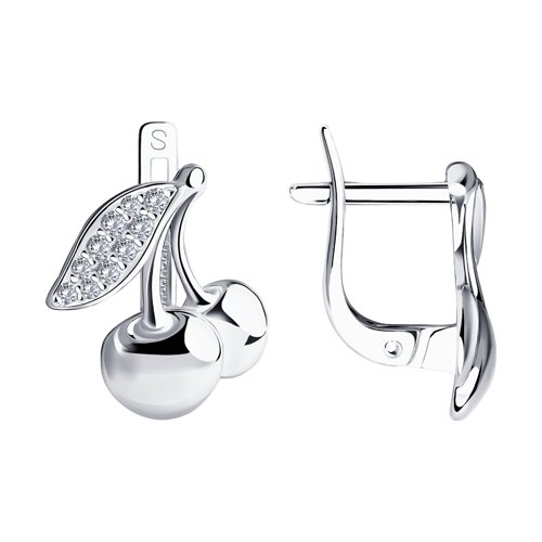 Серьги SOKOLOV - Серебро 925, Фианит (арт. 94020163)