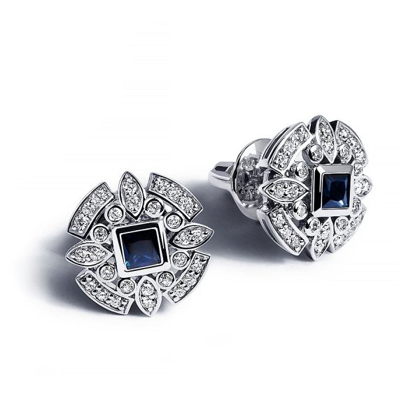 Серьги Platinum Lab. - Платина 950 (арт. ПС-275С-01)