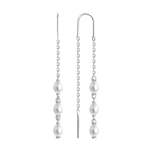 Серьги SOKOLOV - Серебро 925, Жемчуг культивированный (арт. 92022540)