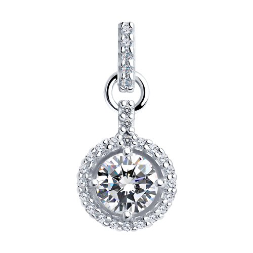 Подвеска SOKOLOV - Серебро 925, Фианит (арт. 94032156)