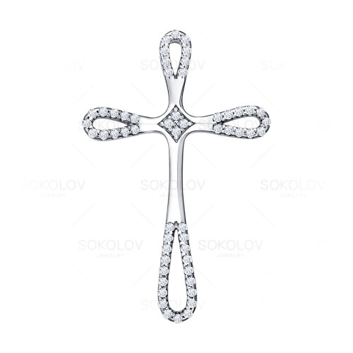 Подвеска SOKOLOV - Серебро 925, Фианит (арт. 94031251)