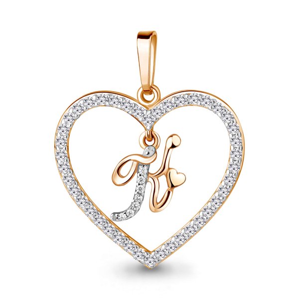 Подвеска Аквамарин - Серебро 925, Фианит (арт. 24691А.6)