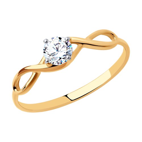 Кольцо SOKOLOV - Золото 375, Фианит (арт. 31-110-01001-1)