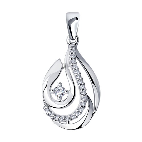 Подвеска Diamant - Серебро 925, Фианит (арт. 94-130-00725-1)