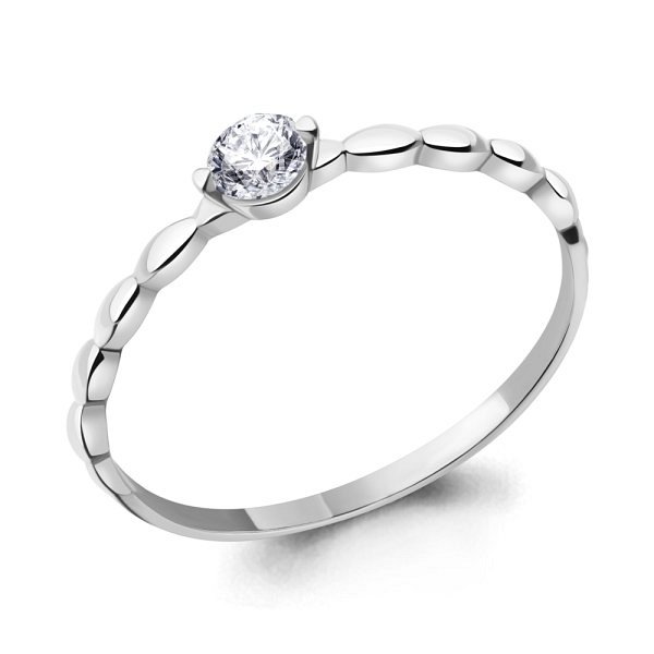 Кольцо Аквамарин - Серебро 925, Фианит (арт. 67177А.5)