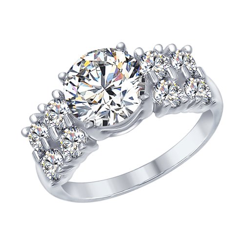 Кольцо SOKOLOV - Серебро 925, Фианит (арт. 94012566)