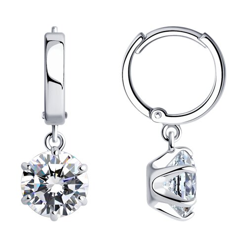 Серьги SOKOLOV - Серебро 925, Swarovski (арт. 89020151)