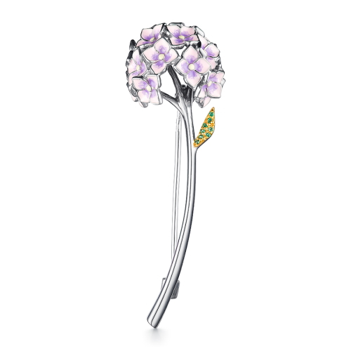 Брошь Мириада - Серебро 925, Фианит, Эмаль (арт. 901082620)