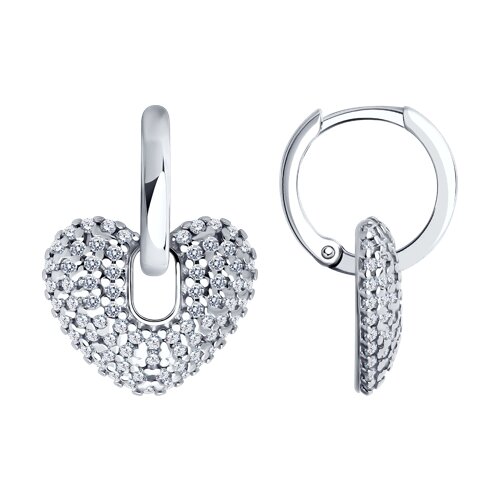 Серьги SOKOLOV - Серебро 925, Фианит (арт. 94025878)