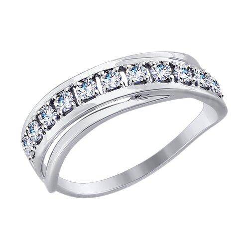 Кольцо SOKOLOV - Золото 585, Фианит (арт. 017550-3)