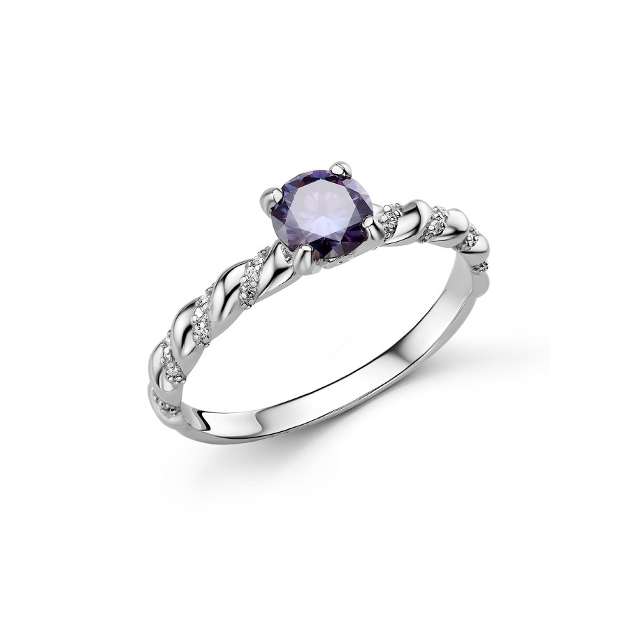 Кольцо Дар - Серебро 925, Муассанит, Фианит (арт. К-5139рс1616300)