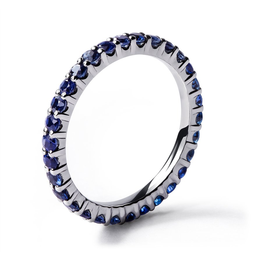 Кольцо Platinum Lab. - Платина 950, Сапфир (арт. ПК-022С-02)