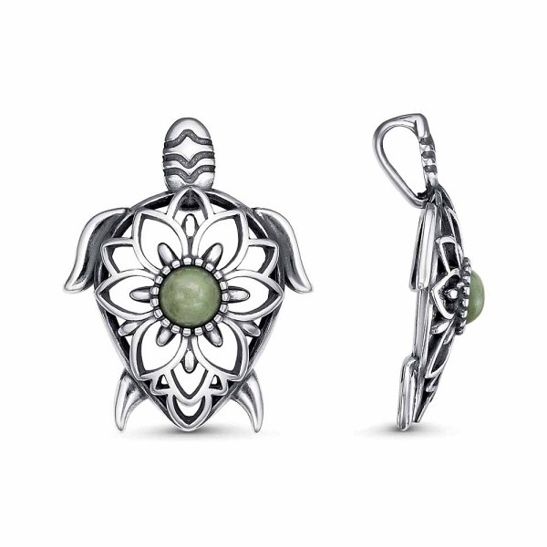 Подвеска Красная пресня - Серебро 925, Везувиан (арт. 53316790В)