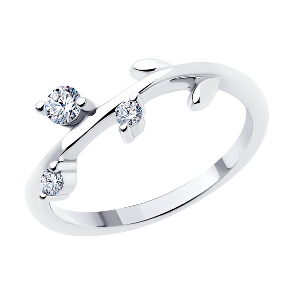 Кольцо SOKOLOV - Серебро 925, Фианит (арт. 94014018-91)