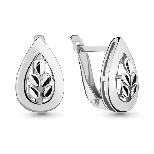 Серьги Аквамарин - Серебро 925 (арт. 33631.5)