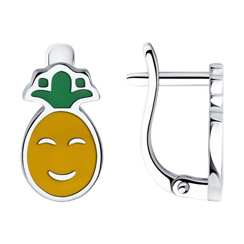 Серьги Diamant - Серебро 925, Эмаль (арт. 94-120-02146-1)