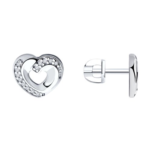 Серьги SOKOLOV - Серебро 925, Фианит (арт. 94025326)