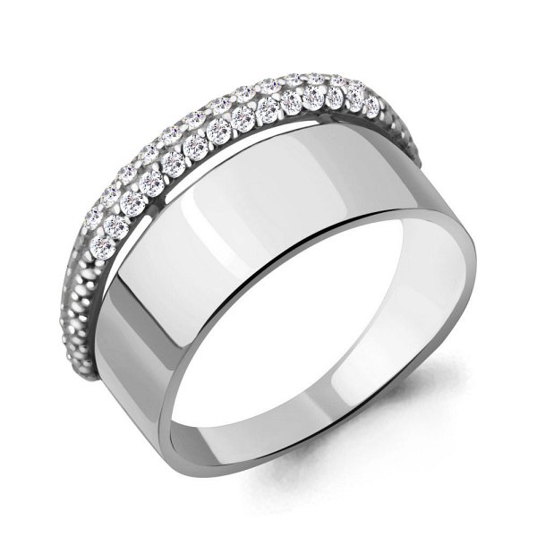 Кольцо Аквамарин - Серебро 925, Фианит (арт. 68683А.5)