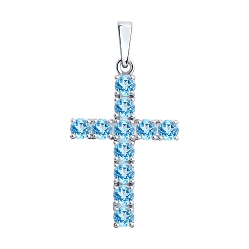 Подвеска SOKOLOV - Серебро 925, Топаз (арт. 92030511)