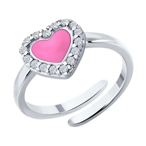 Кольцо Diamant - Серебро 925, Фианит, Эмаль (арт. 94-110-02202-1)