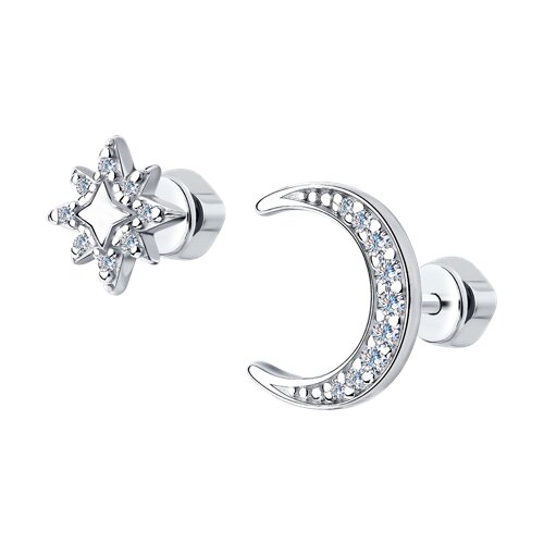 Серьги SOKOLOV - Серебро 925, Фианит (арт. 94023965)