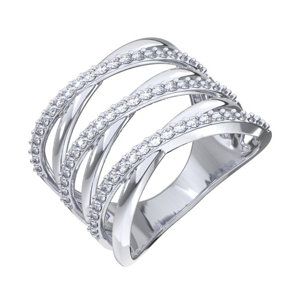 Кольцо POKROVSKY - Серебро 925, Фианит (арт. 0101751-00775)