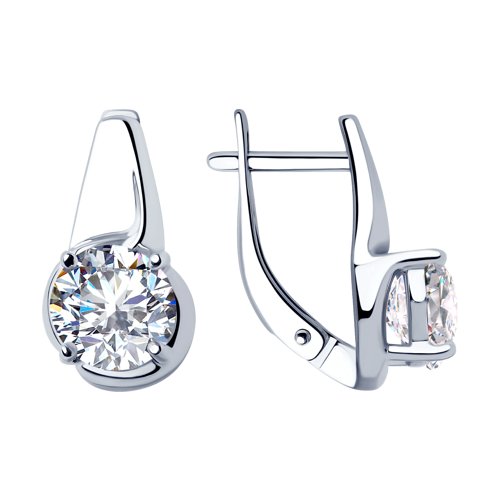 Серьги SOKOLOV - Серебро 925, Фианит (арт. 94023425)