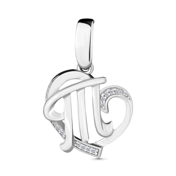 Подвеска Аквамарин - Серебро 925, Фианит (арт. 24035А.5)