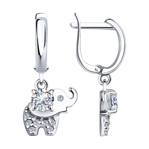 Серьги SOKOLOV - Серебро 925, Фианит (арт. 94023905)