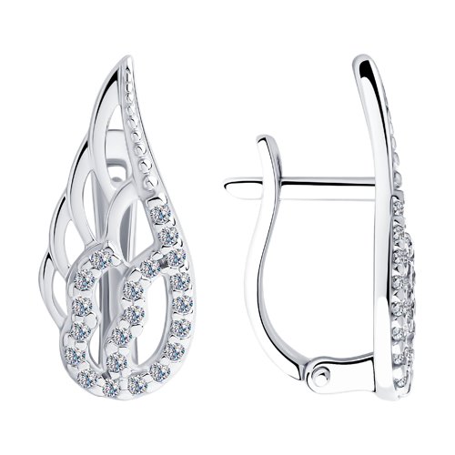 Серьги SOKOLOV - Серебро 925, Фианит (арт. 94023441)