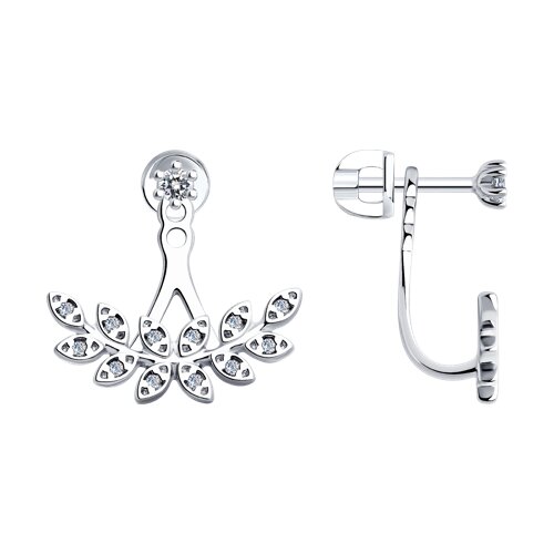 Серьги SOKOLOV - Серебро 925, Фианит (арт. 94025921)