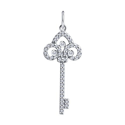 Подвеска SOKOLOV - Серебро 925, Фианит (арт. 94033083)