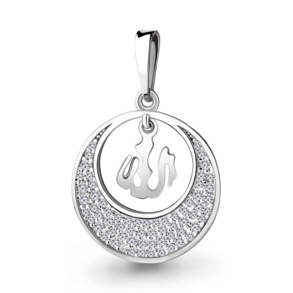 Подвеска Аквамарин - Серебро 925, Фианит (арт. 21114А.5)