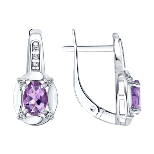 Серьги SOKOLOV - Серебро 925, Аметист (арт. 92025357)