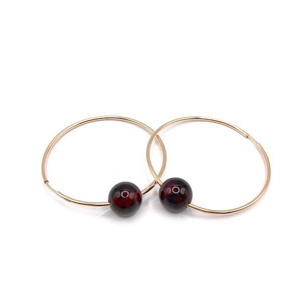 Серьги Максипром - Серебро 925, Янтарь (арт. 220 4922 201)