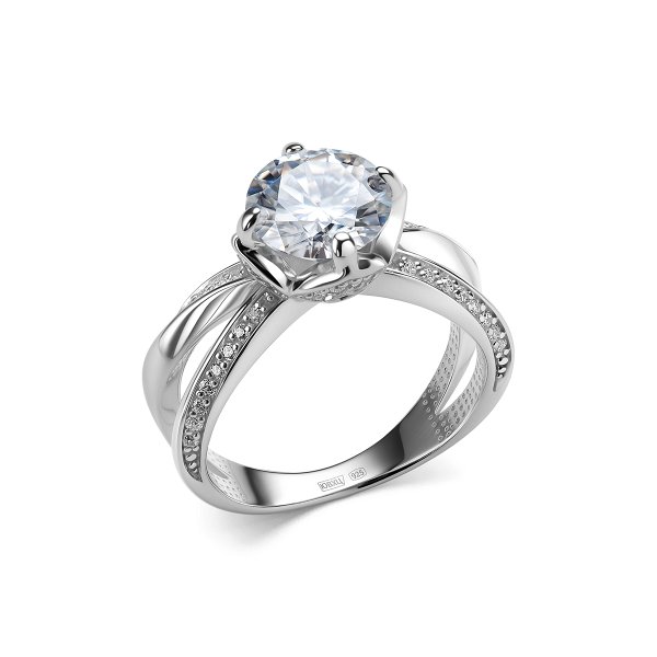 Кольцо Дар - Серебро 925, Синтетический муассанит, Фианит (арт. К-5162рс1612800)