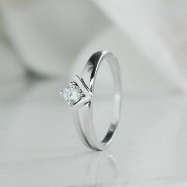 Кольцо Галатея - Серебро 925, Фианит (арт. 2791.1)