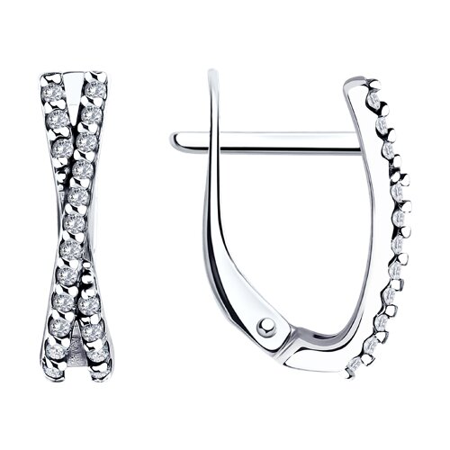 Серьги Diamant - Серебро 925, Фианит (арт. 94-120-01512-2)