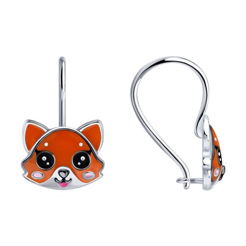 Серьги Diamant - Серебро 925, Эмаль (арт. 94-120-00101-1)