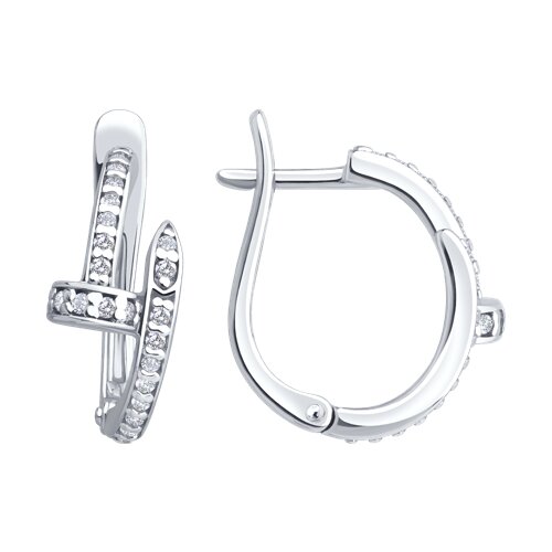 Серьги SOKOLOV - Серебро 925, Фианит (арт. 94027214)