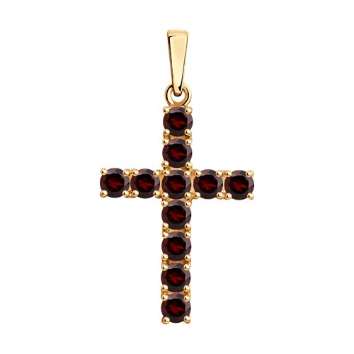 Подвеска SOKOLOV - Серебро 925, Гранат (арт. 92030513)