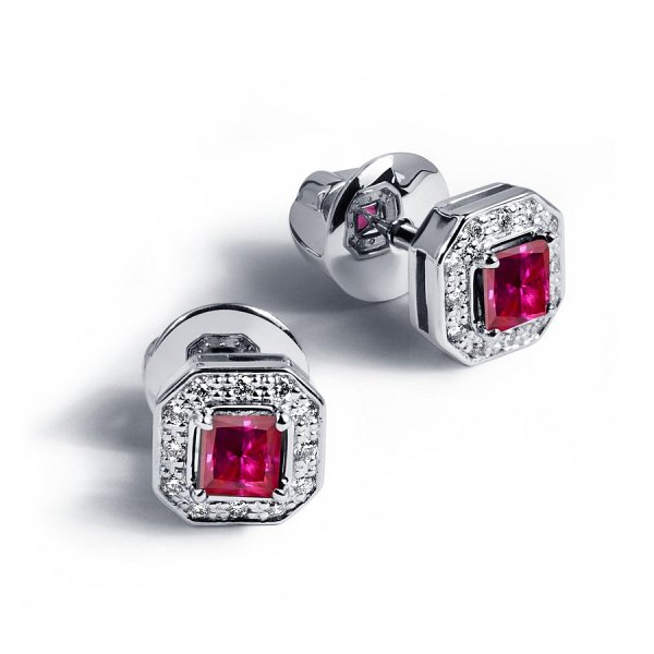 Серьги Platinum Lab. - Платина 950 (арт. ПС-277Р-01)