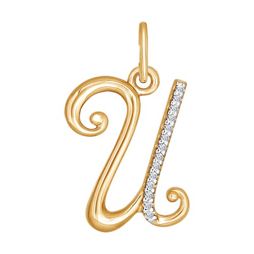 Подвеска SOKOLOV - Золото 375, Фианит (арт. 034532-4)