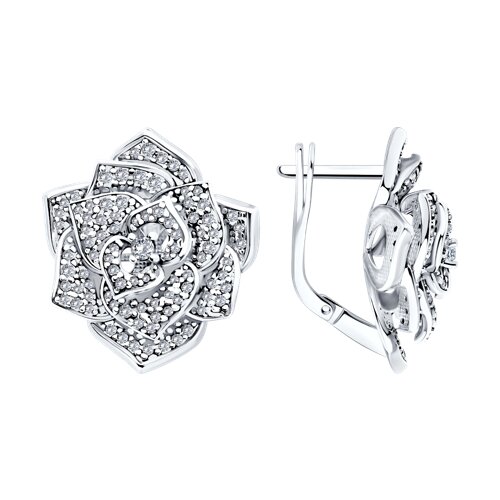 Серьги Diamant - Серебро 925, Фианит (арт. 94-120-02050-2)