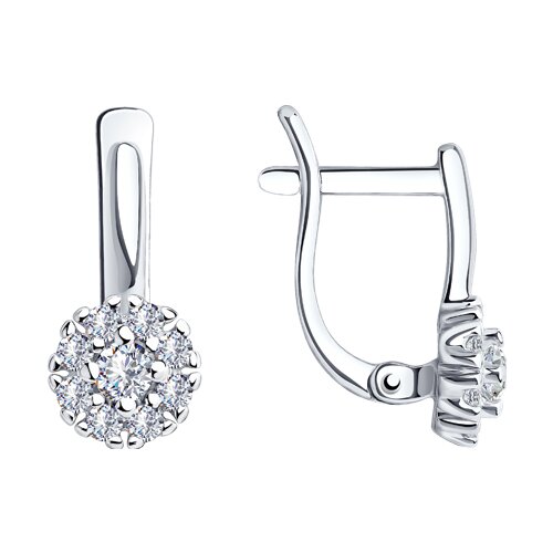 Серьги SOKOLOV - Серебро 925, Фианит (арт. 94021908)