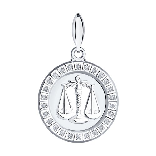 Подвеска SOKOLOV - Серебро 925, Фианит (арт. 94031389)