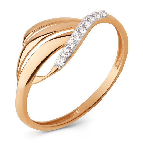 Кольцо ЮФ Династия - Золото 375, Фианит (арт. 025331-5102)